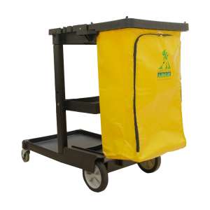 Hillyard, 25 gal, Vinyl Janitor Cart Bag, Yellow