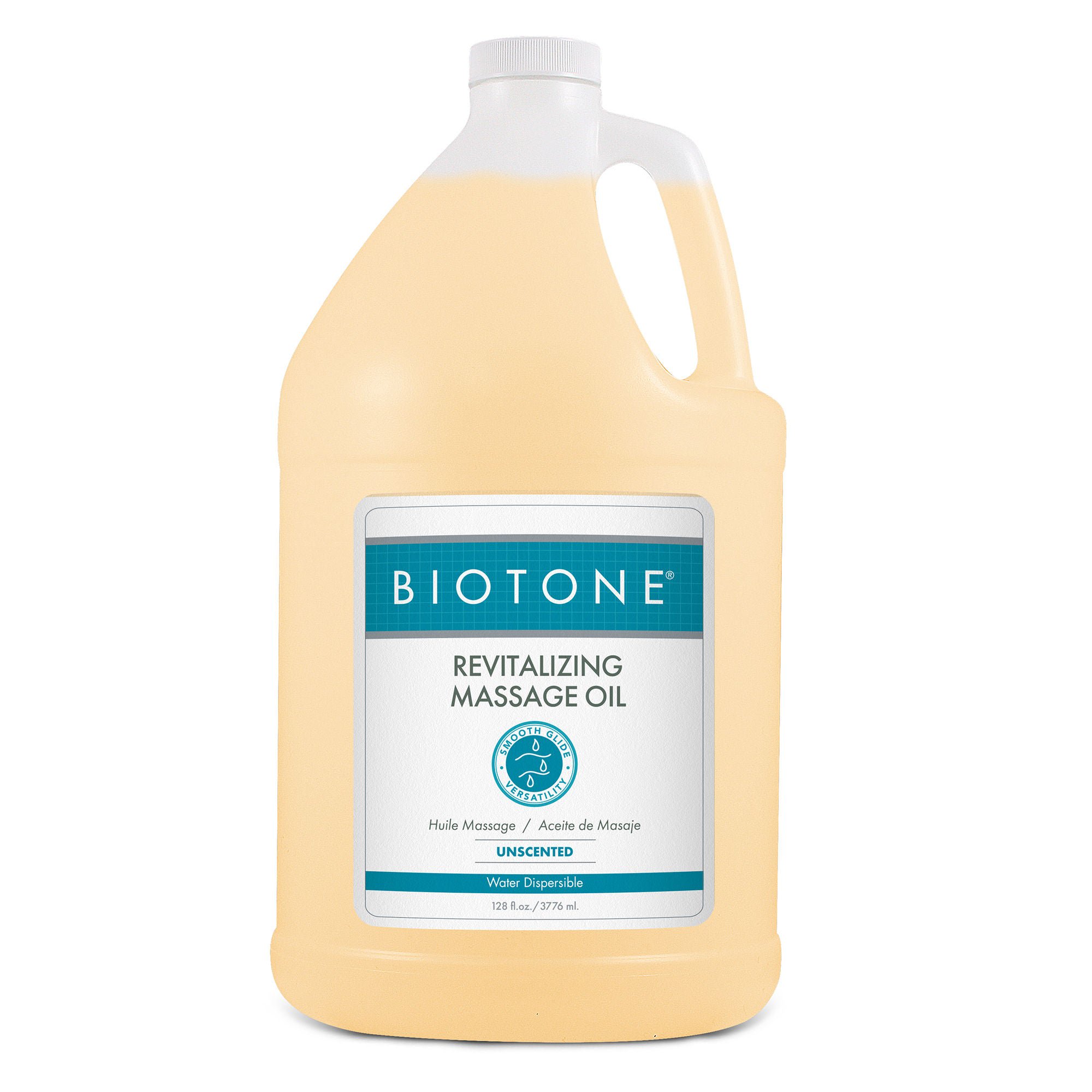 Biotene® Revitalizing Massage Oil, Unscented, Water Dispersible, 1-gallon Jug