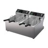 208-240-Volt 10 lb. standard-duty double-well countertop fryer