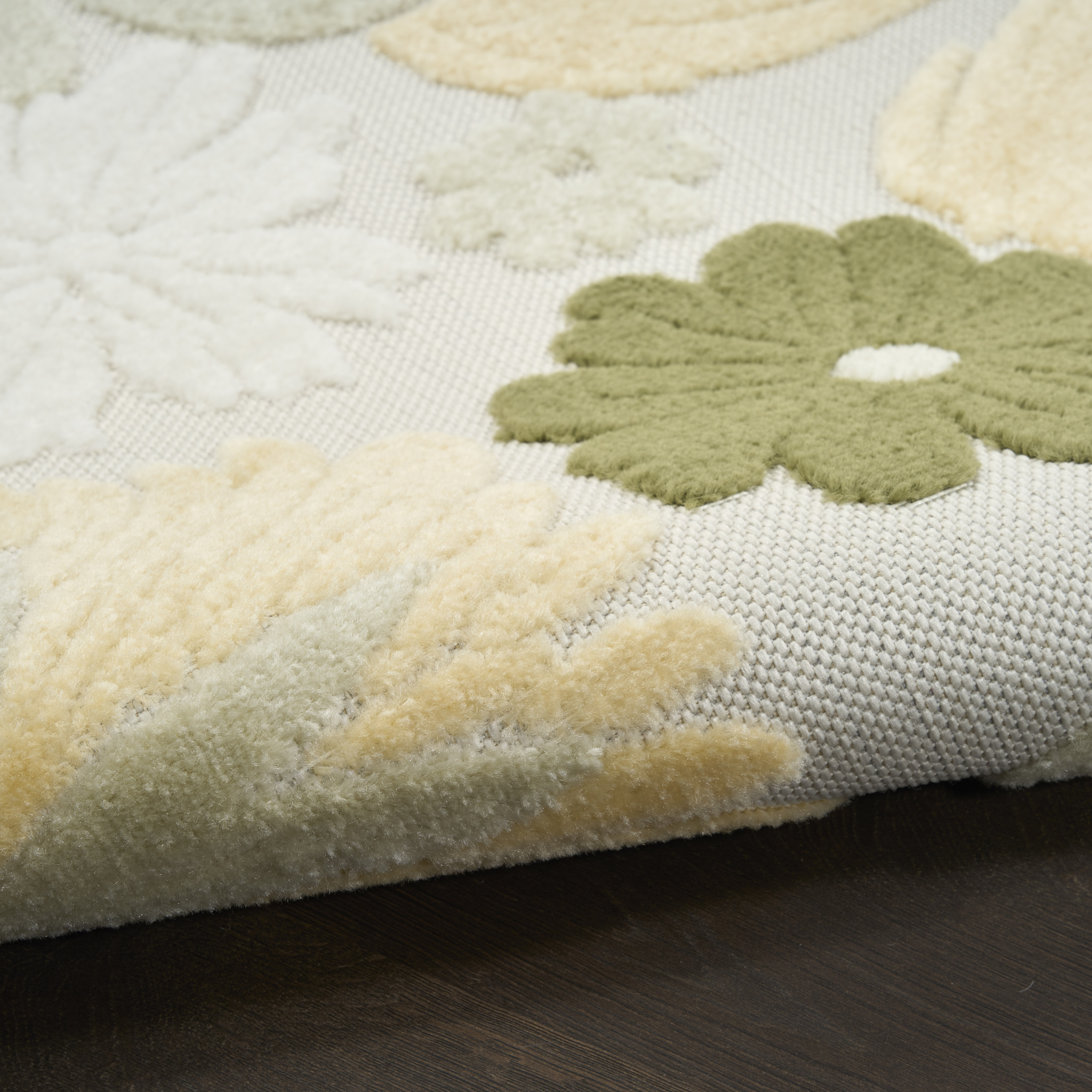 Nourison Aloha 7'10" x 10'6" Ivory Green Modern Rug