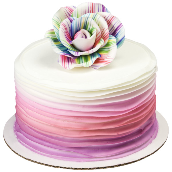 Painted Colors Printed Rose Assortment Gum Paste Flowers