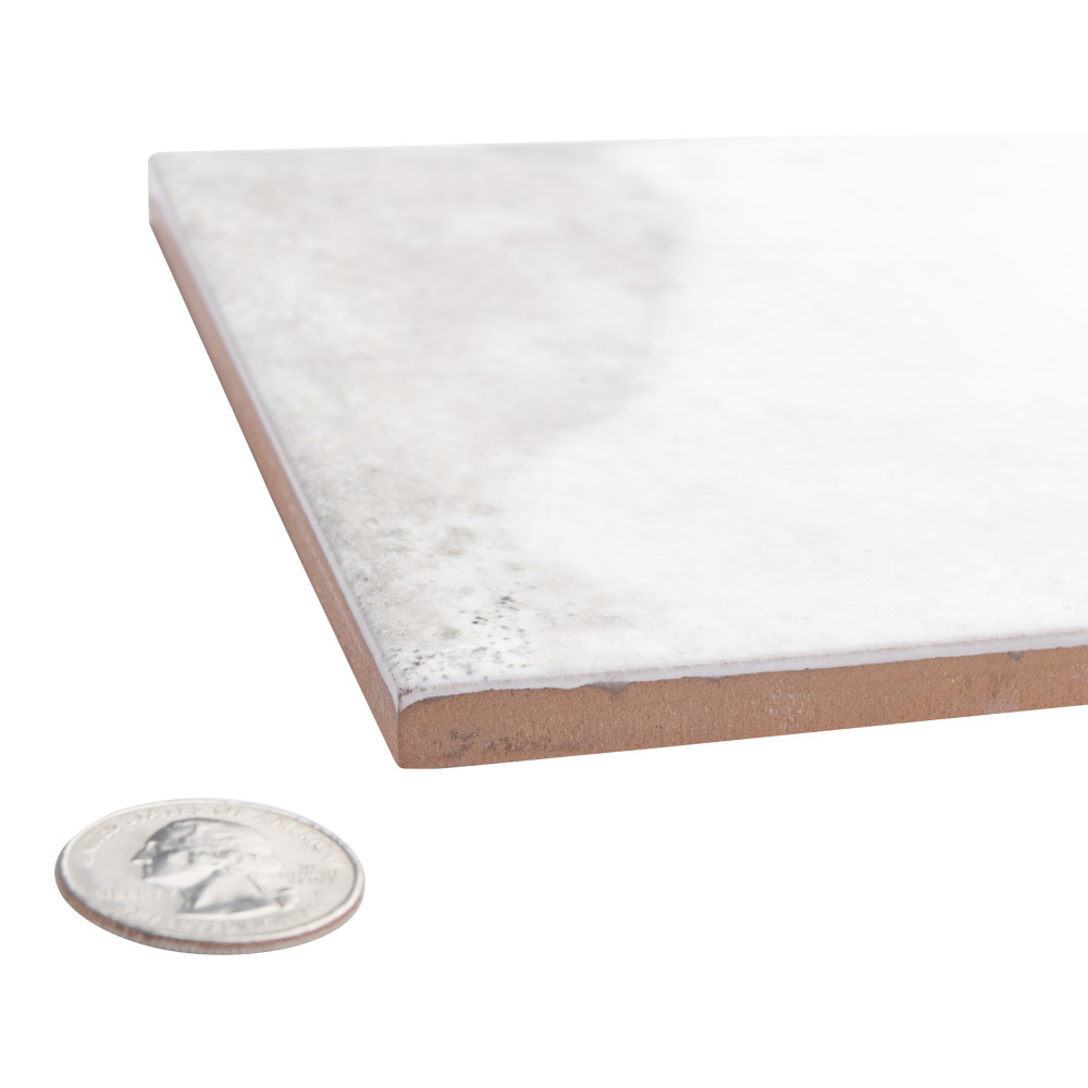 Forever White 5-7/8 in. x 15-3/4 in. Ceramic Wall Tile