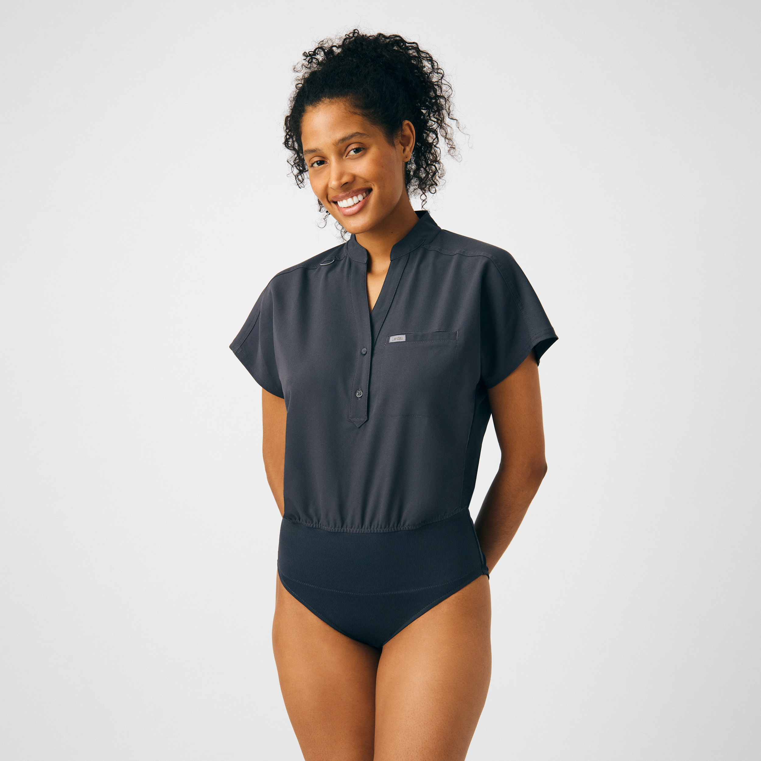 Landau Forward Women&#8216;s 1-Pocket Scrub Bodysuit-Landau