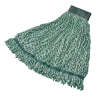 Rubbermaid Commercial, Web Foot, Microfiber Looped-End Wet Mop Head with 5" Headband, 24 oz, Green