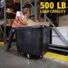 RUB4616BK, Rubbermaid Commercial, Cube Truck, 16 cu ft, Black