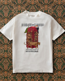 Barbour FARM Rio Maria Clara Graphic T-Shirt Off White