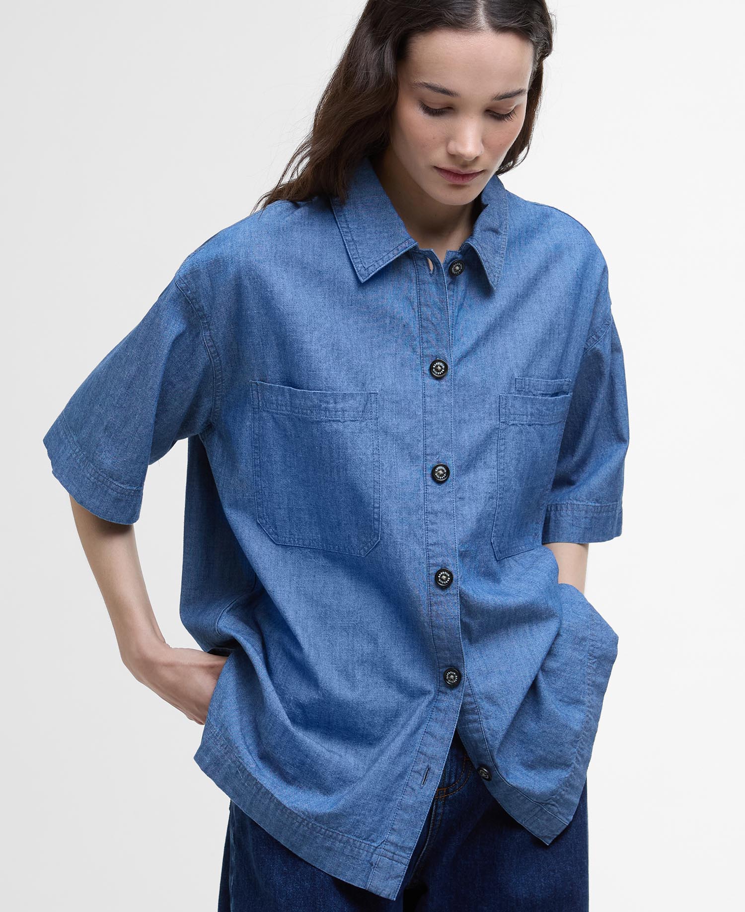 Camicia oversize Melanie a maniche corte image number 4