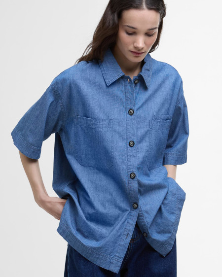 Camicia oversize Melanie a maniche corte