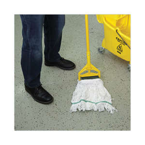 Boardwalk, Rayon Looped-End Wet Mop Head with 5" Headband, 14 oz, White