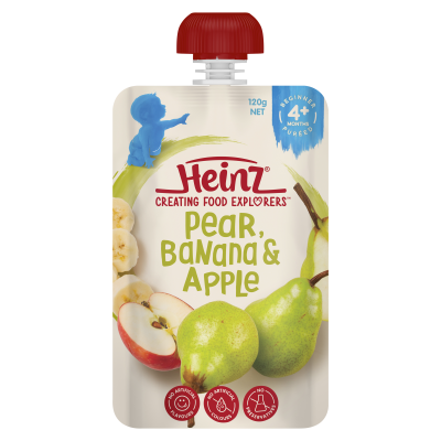 Heinz® Pear, Banana & Apple 120g 4+ months 