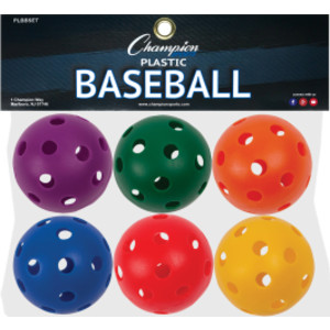 Plastic Baseballs, Set of 6