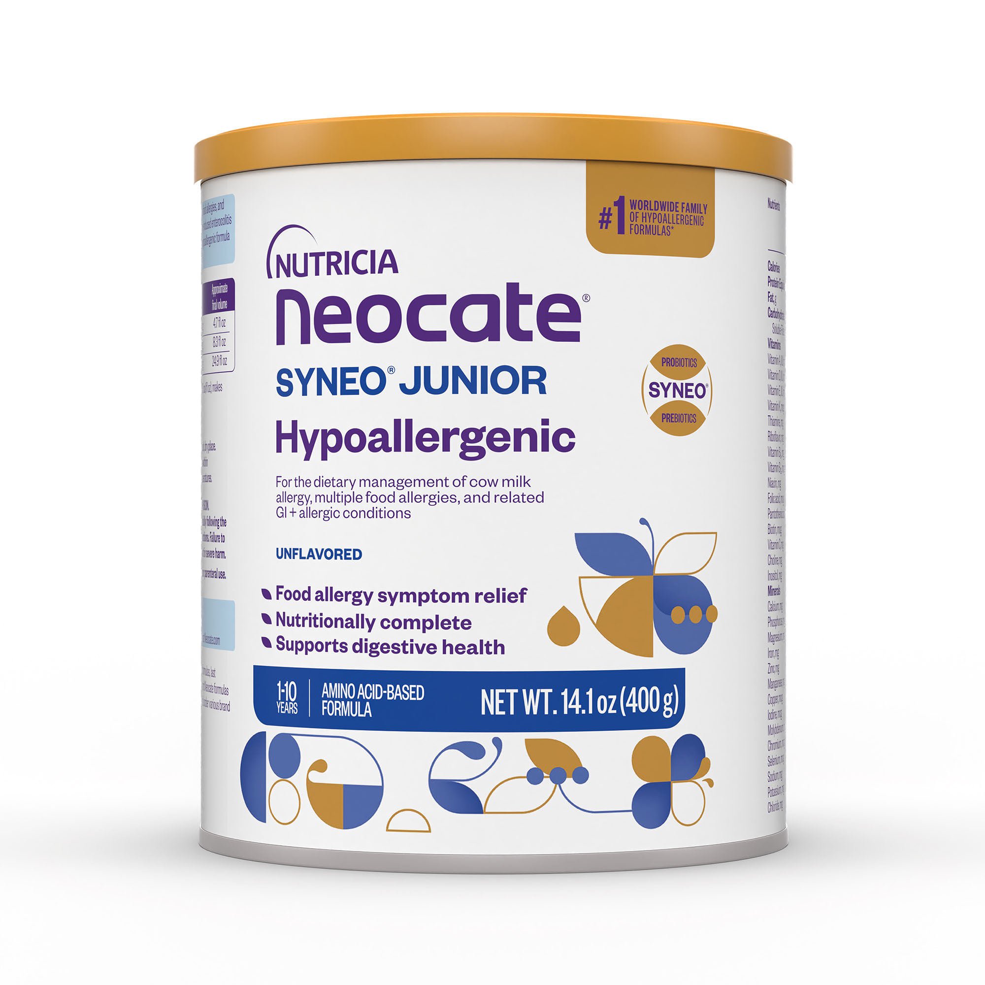 Neocate® Syneo® Junior Hypoallergenic Amino Acid–Based Formula, 14.1-ounce can