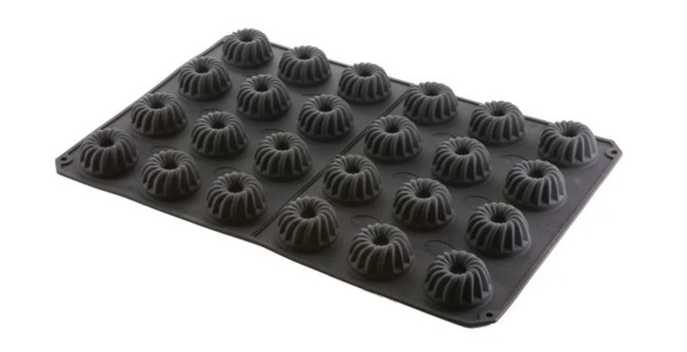 Moule en silicone de 60 x 40 cm en forme de Gugelhopf de 7 cm