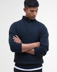 Essential Half-Zip Jumper Navy Mix