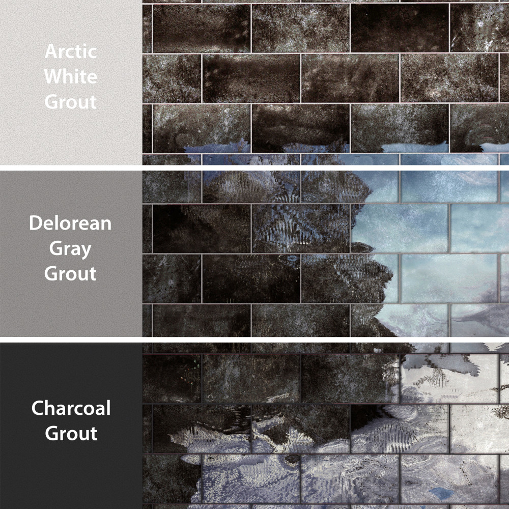 Camden Nero 4 in. x 8 in. Ceramic Wall Tile