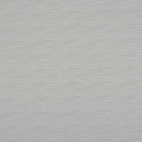 Light gray textured wallpaper with fine, irregular horizontal wavy ridges â€” covering a wall, appearing static and smooth â€” in neutral indoor lighting with uniform, flat illumination.