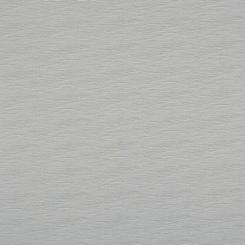 Light gray textured wallpaper with fine, irregular horizontal wavy ridges â€” covering a wall, appearing static and smooth â€” in neutral indoor lighting with uniform, flat illumination.