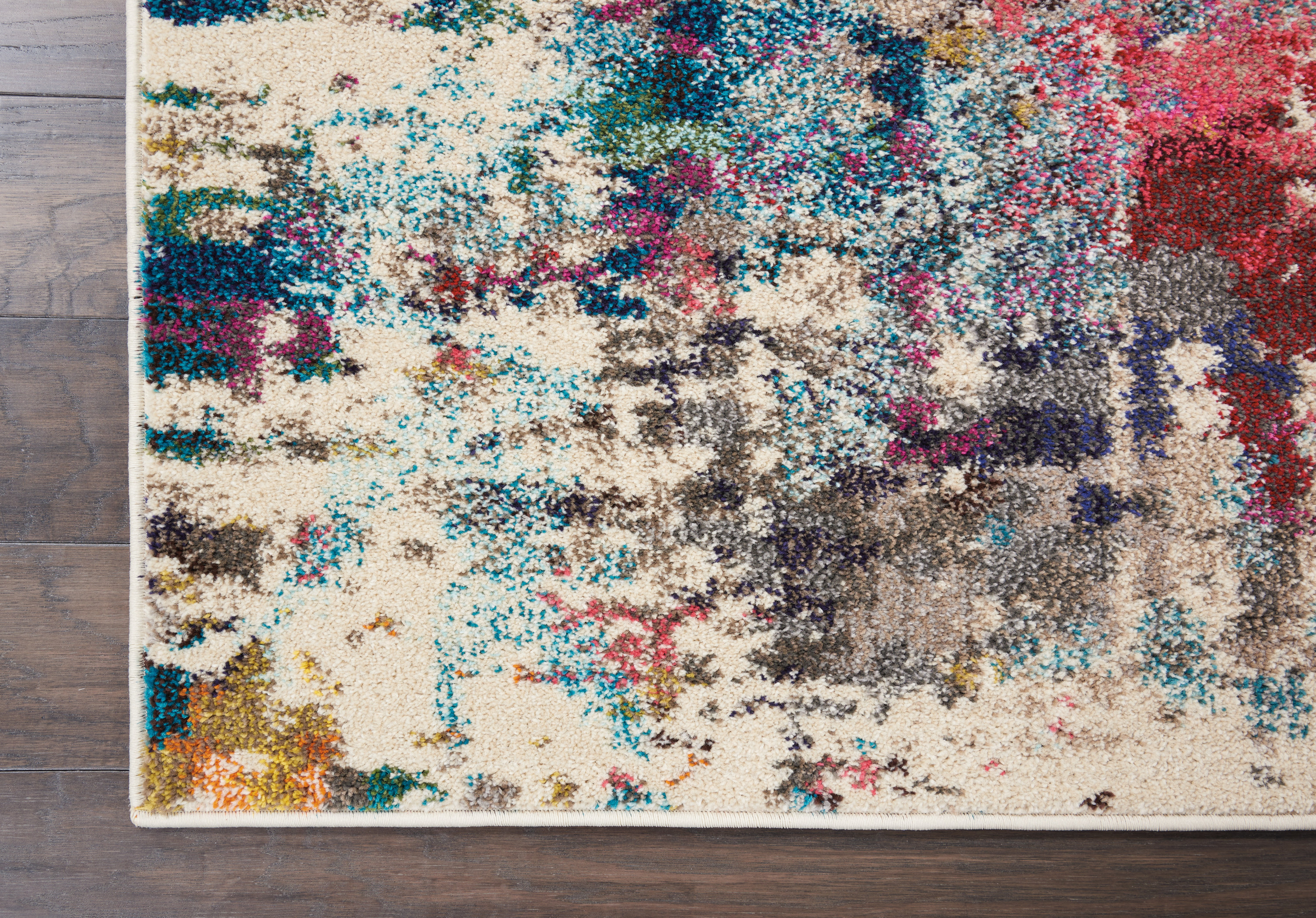 Nourison Celestial 7'10" x 10'6" Pink Multicolor Modern Indoor Rug