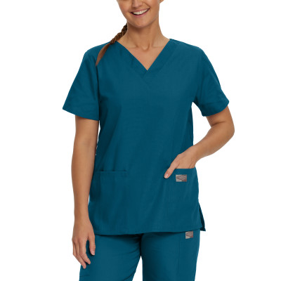 Landau Scrub Zone 70221 Ladies Multi-Pocket Scrub Top-Landau