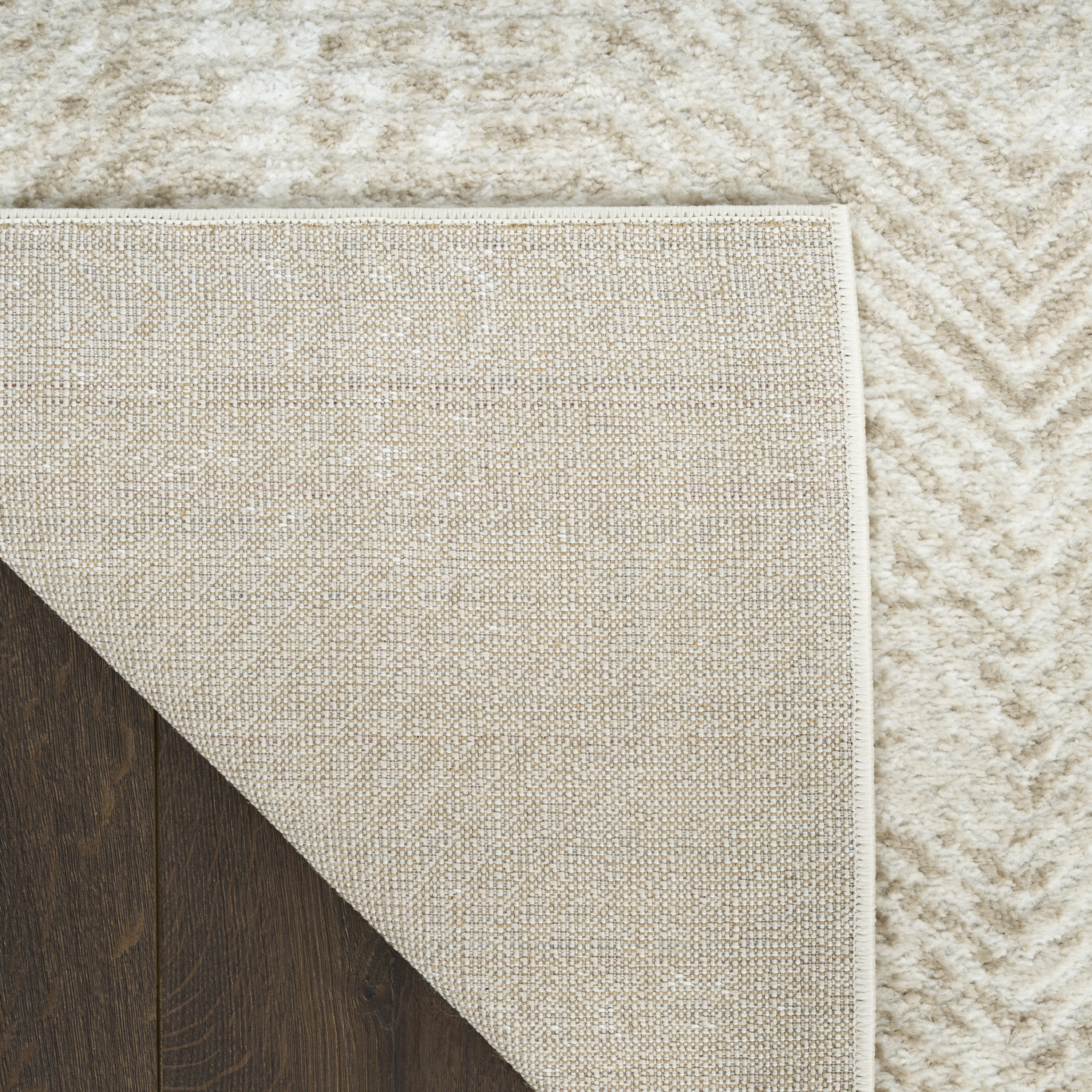 Nourison Dekor 2' x 4' Ivory Taupe Modern Indoor Rug