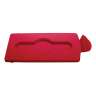 Rubbermaid Commercial, Slim Jim, Closed Lid Insert, Rectangular, Resin, Red, Receptacle Lid