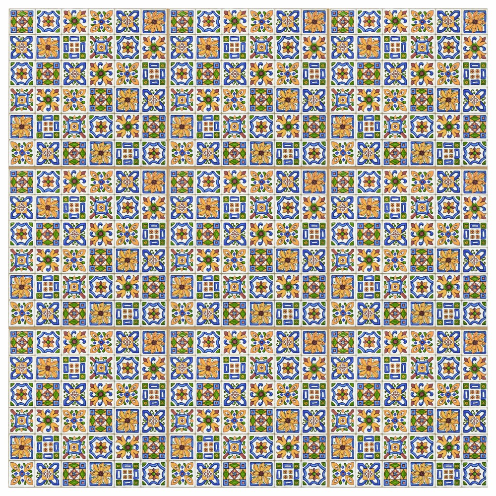 Techniker Der Farbe 11.75x11.75 Square Ceramic Wall Only Digital Pattern