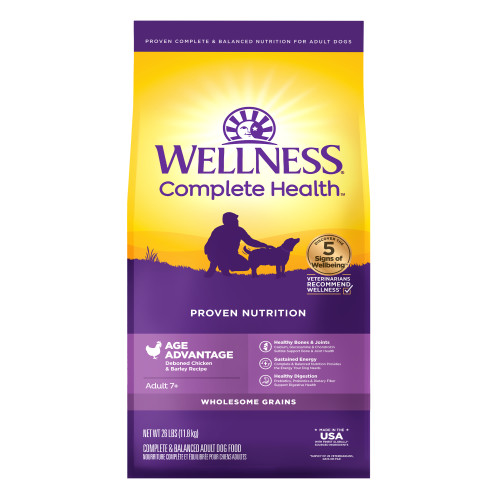 Wellness Complete Health  Age Advantage Deboned Chicken & Barley Front packaging