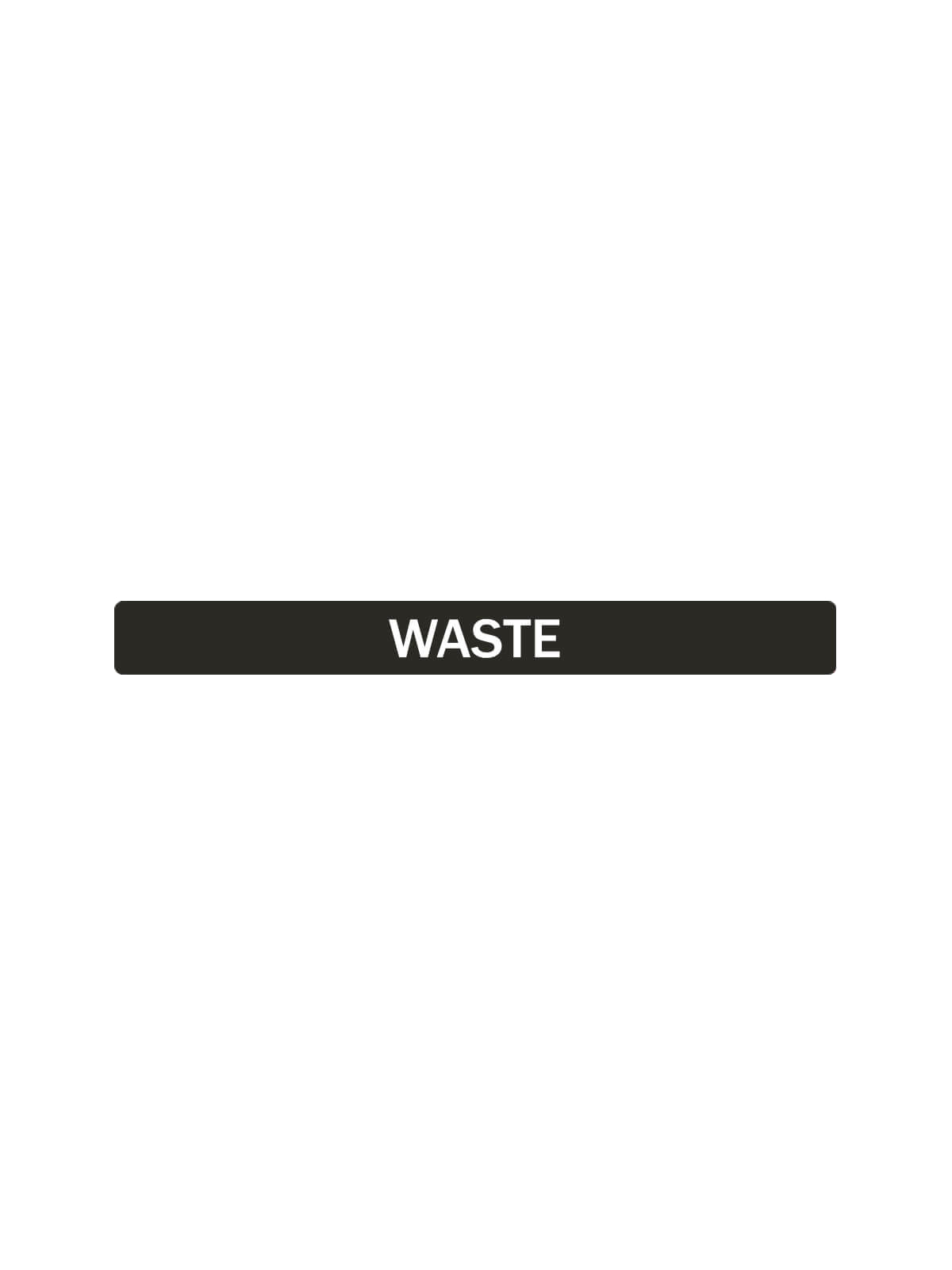 Busch Systems Aspyre Collection black waste body label