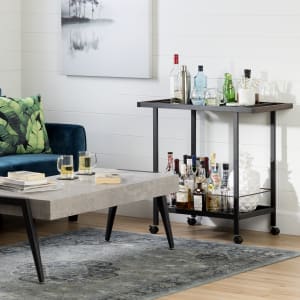 City Life - Metal Bar Cart on Wheels City Life - Metal Bar Cart on Wheels