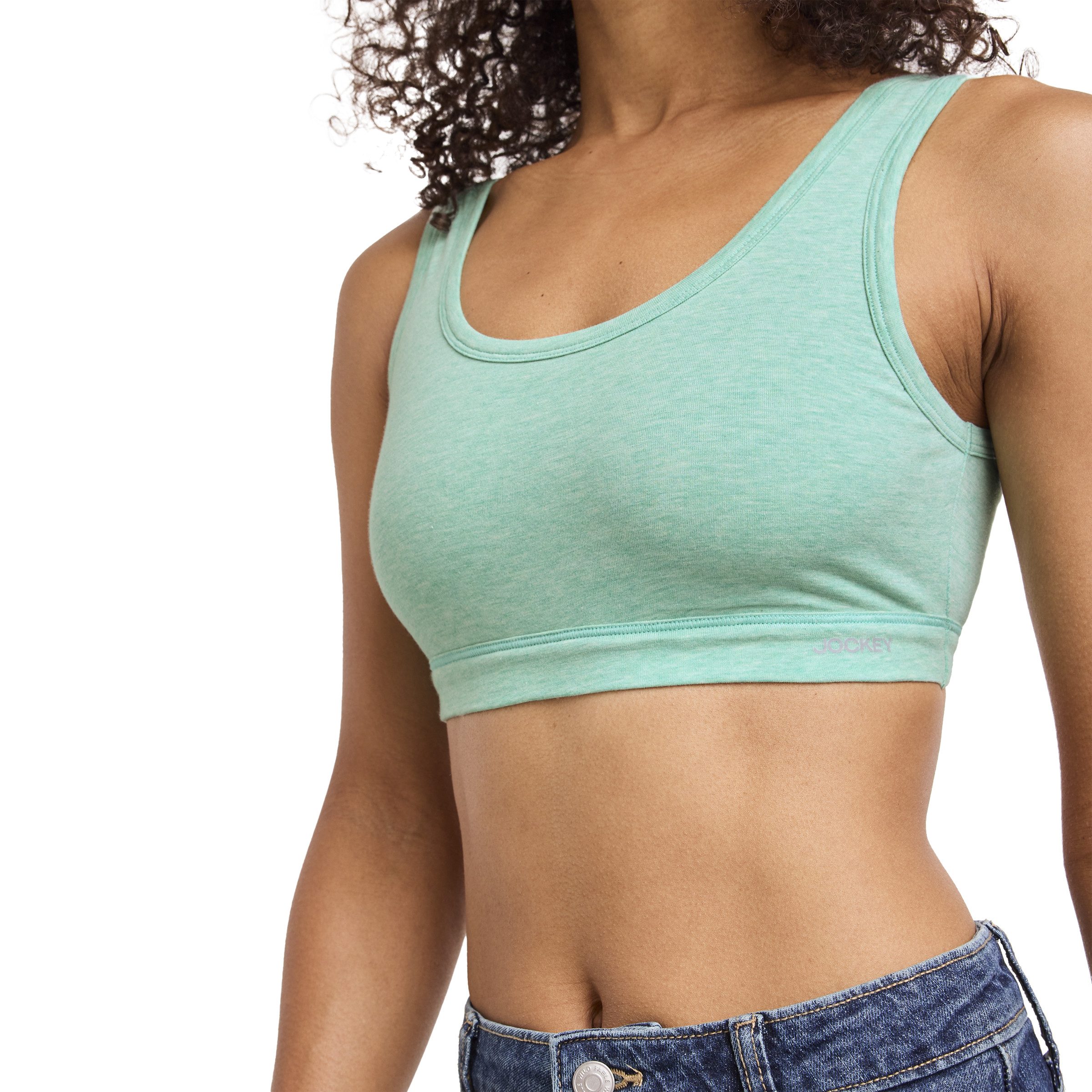 Jockey Women's Organic Cotton Stretch Tank Strap Bralette - Picture 35 of 61