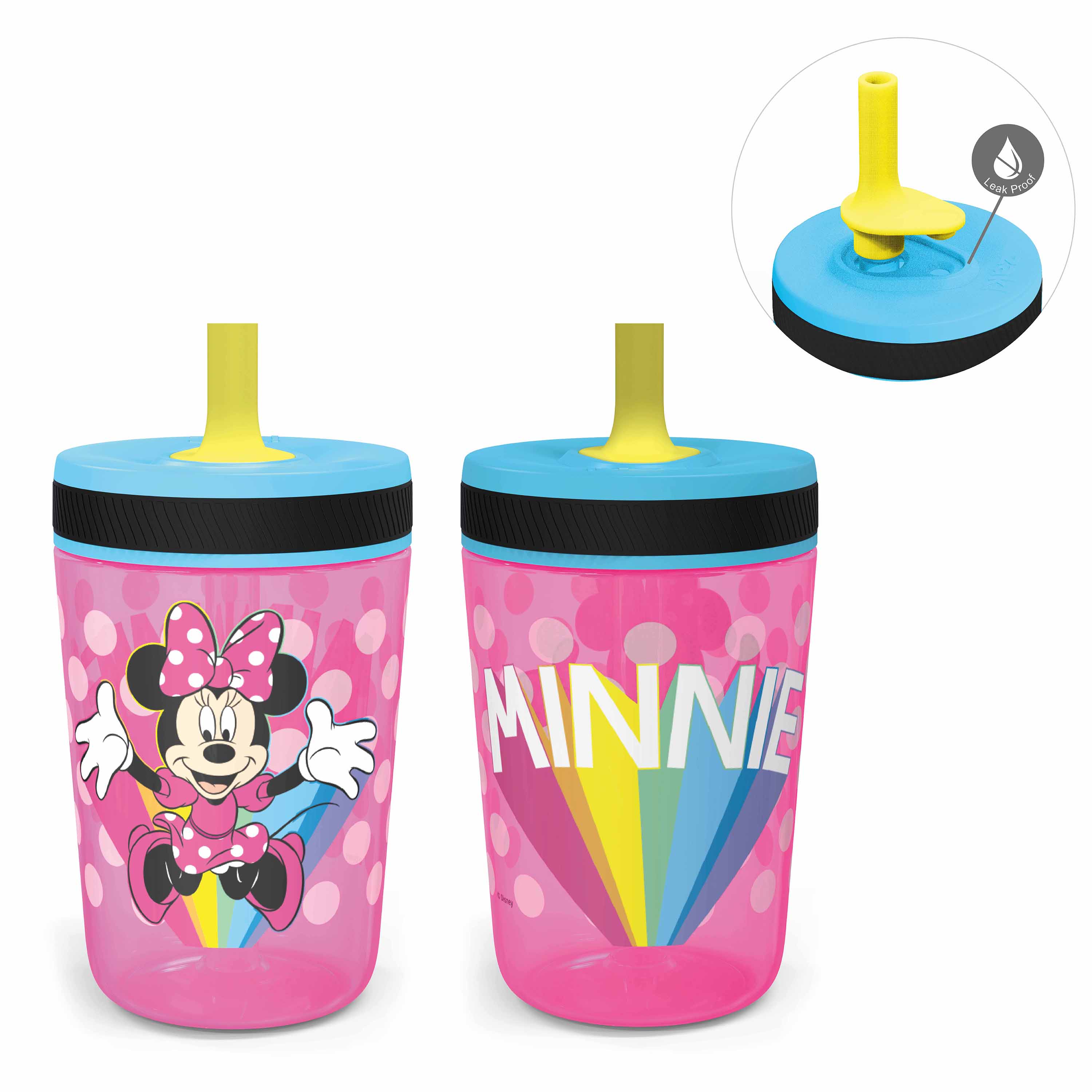 Disney 15 ounce Plastic Tumbler, Minnie Mouse, 2-piece set slideshow image 2 Disney 15 ounce Plastic Tumbler, Minnie Mouse, 2-piece set slideshow image 2