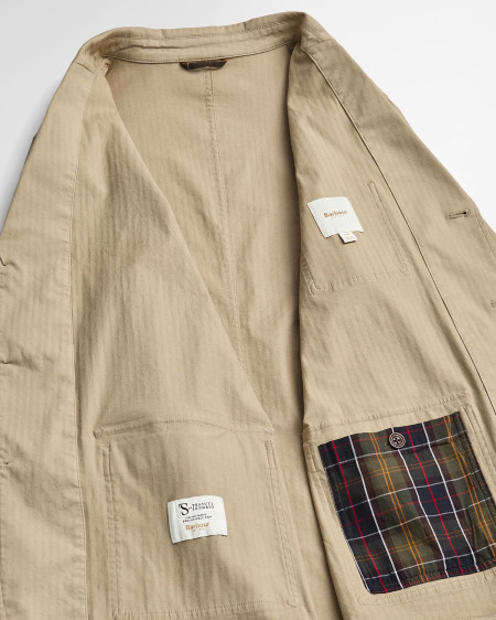 Herringbone Cotton Worker Jacket