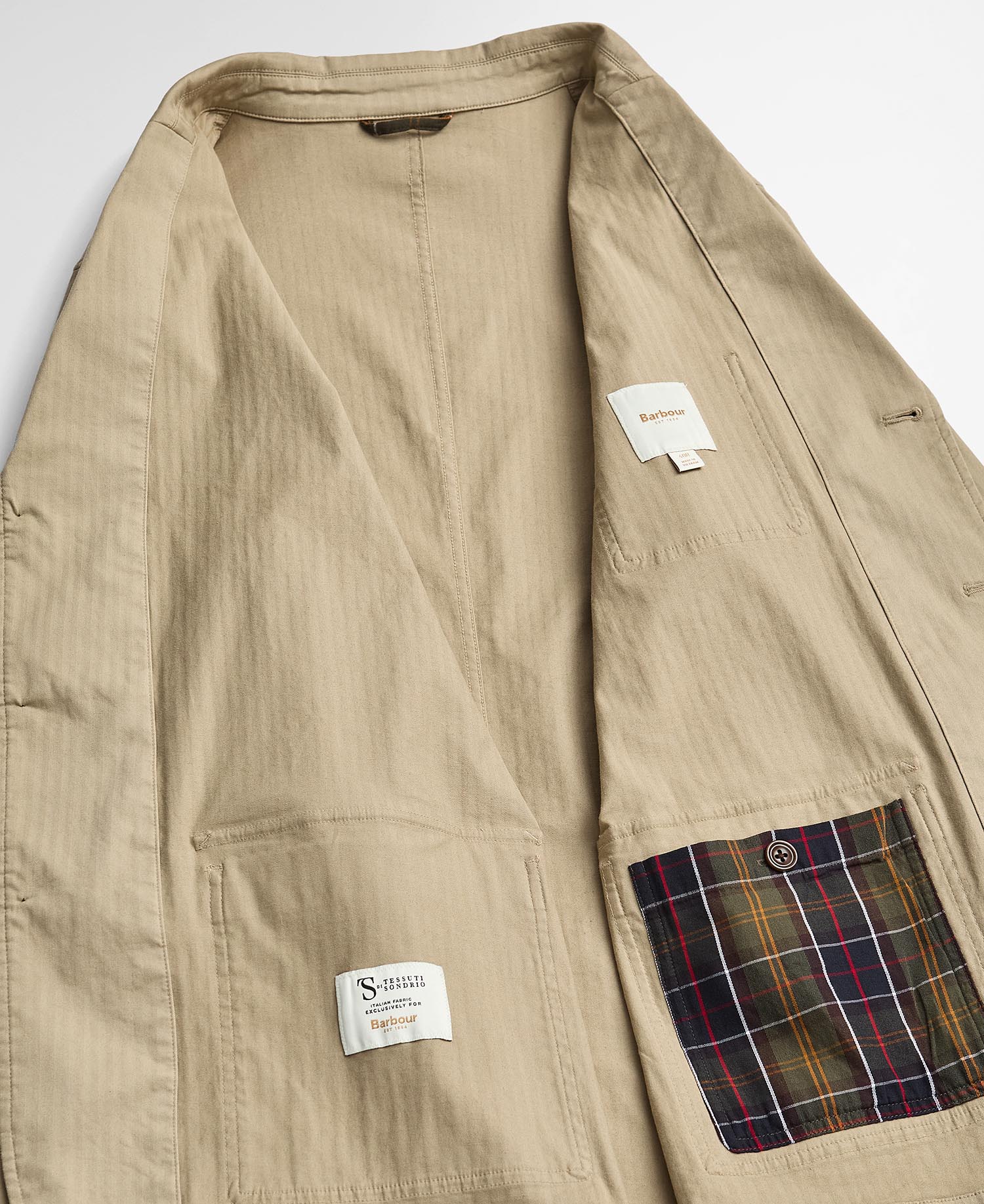 Herringbone Cotton Worker Jacket image number 8