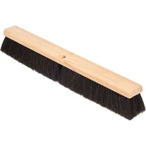 Carlisle, Flo-Pac, 24in, Sweep With Wire Center , Polypropylene Bristles, Black
