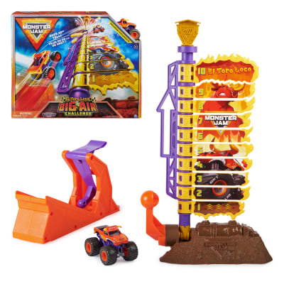 Monster Jam El Toro Loco Big Air Challenge Playset with Exclusive Monster Truck, Over 20-Inch Tall, 1:64 Scale, Kids Toys for Boys Ages 3 and up