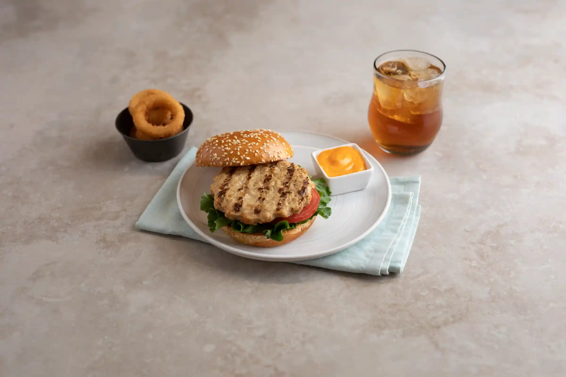 AdvancePierre™ Fully Cooked Charbroiled Turkey Patties with Applesauce, 2.5 oz_image_1