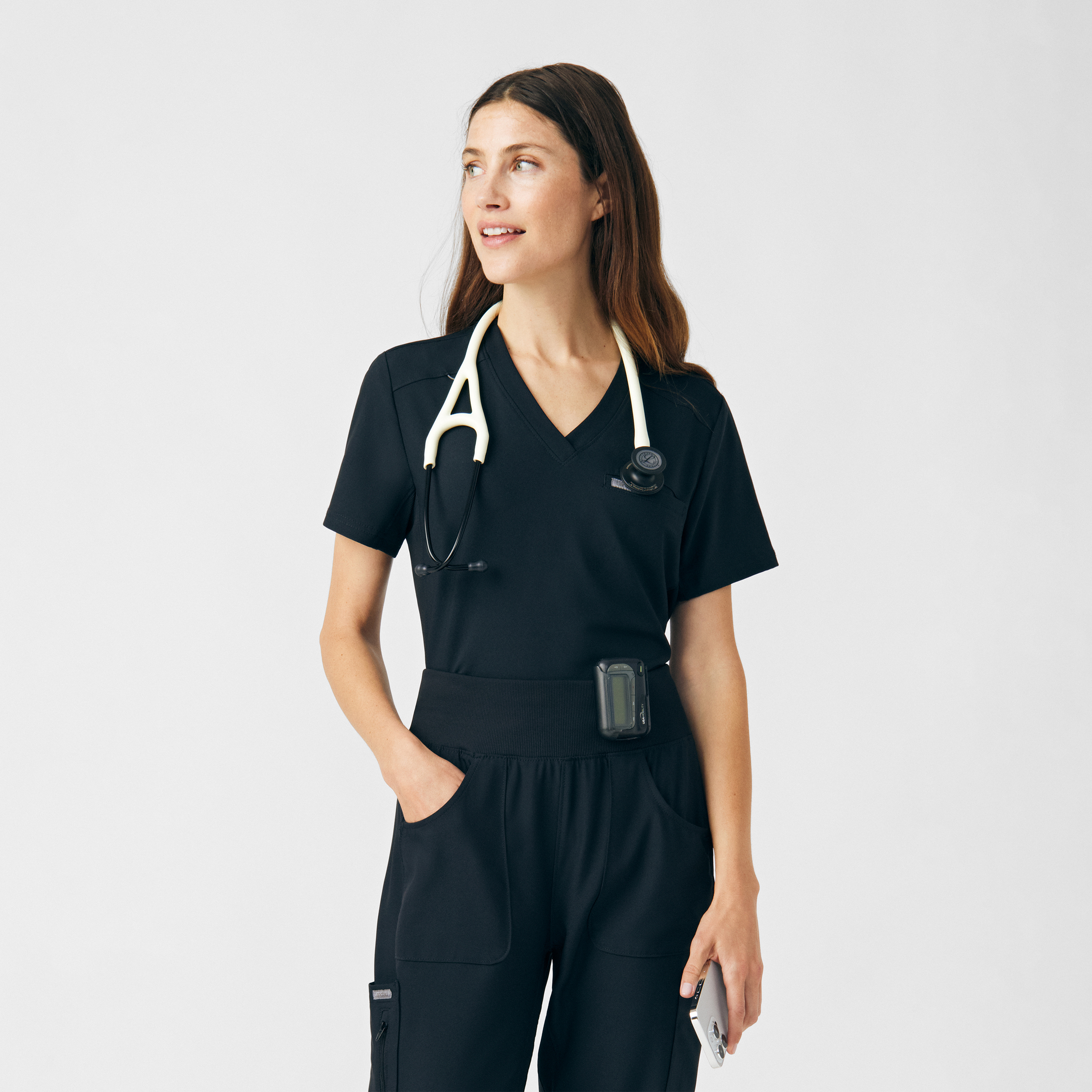 Landau Forward Women&#39;s 2&#45;Pocket V&#45;Neck Scrub Top-Landau