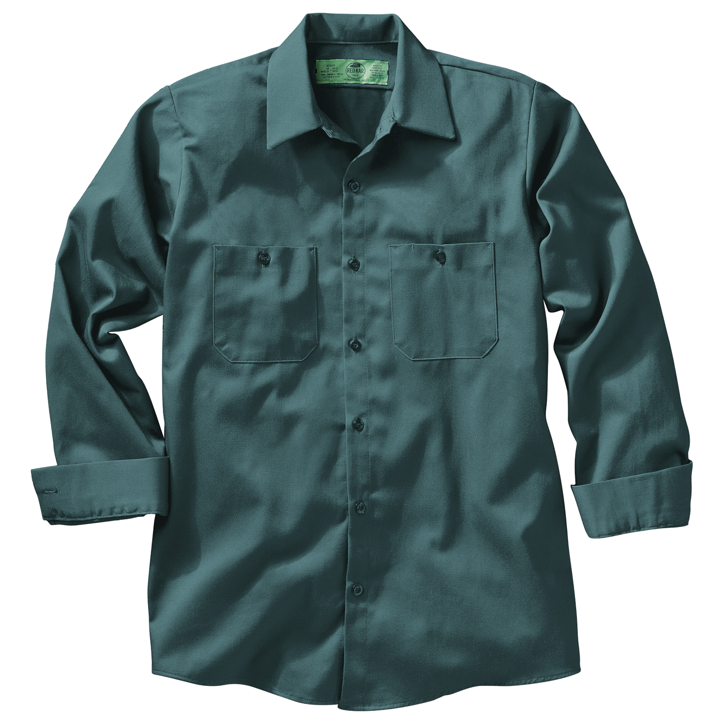 Red Kap Men's Long Sleeve Wrinkle-Resistant Cotton Work Shirt - Picture 33 of 37