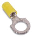 Sta-Kon® Nylon-Insulated Ring Terminal 12 to 10 AWG 1/4-Inch Yellow 50-PK