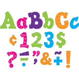 Multi Bright Sassy Solids 5" Letters, 238 Pieces