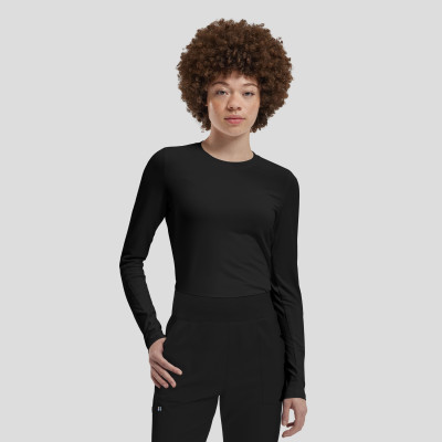 White Cross VIBE Women&#8216;s 1-Pocket Long-Sleeve Tee-White Cross