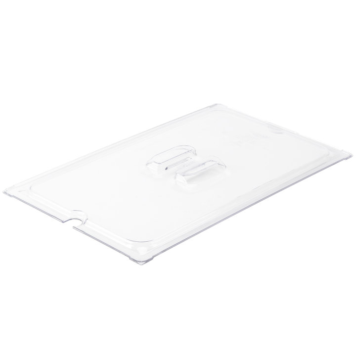 Full-size Super Pan® slotted clear polycarbonate cover