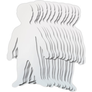 Giant Paper Kids, 18" x 35", Pack of 24
