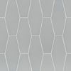 6th Avenue Pale Sky 2×6 Long Hexagon Mosaic Glossy