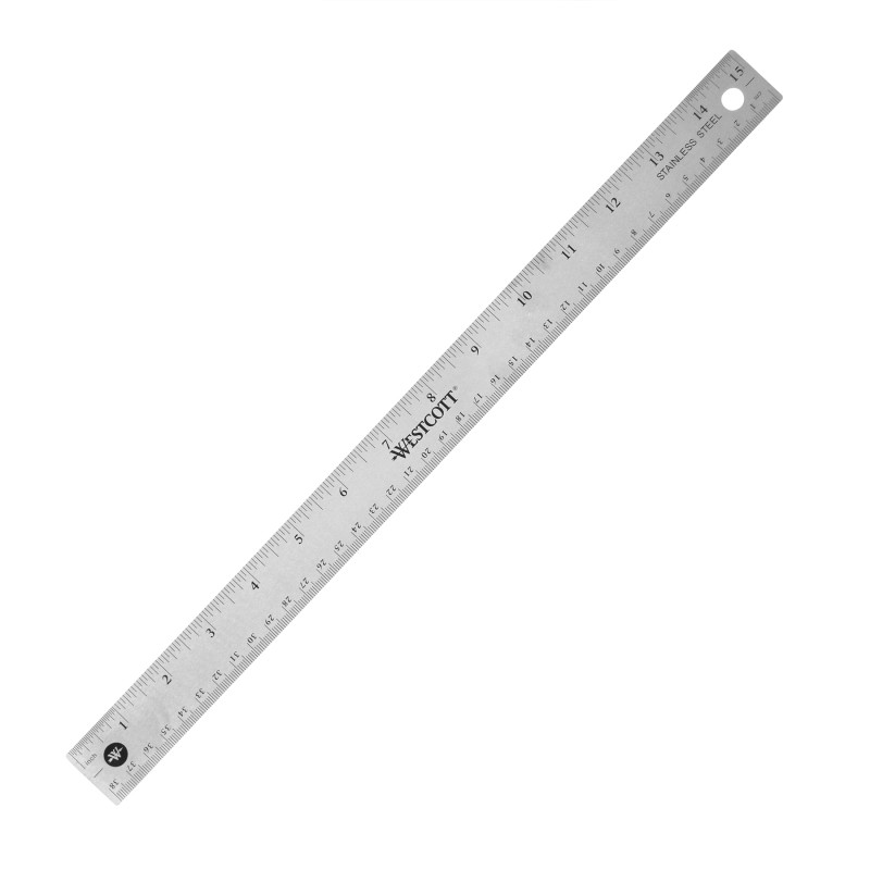 Stainless+Steel+Office+Ruler+With+Non+Slip+Cork+Base%2C+15%26quot%3B