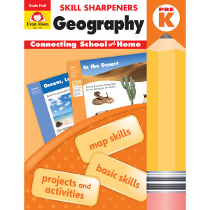 Afiladores de habilidades: Geografía, grado PreK - Libro de actividades