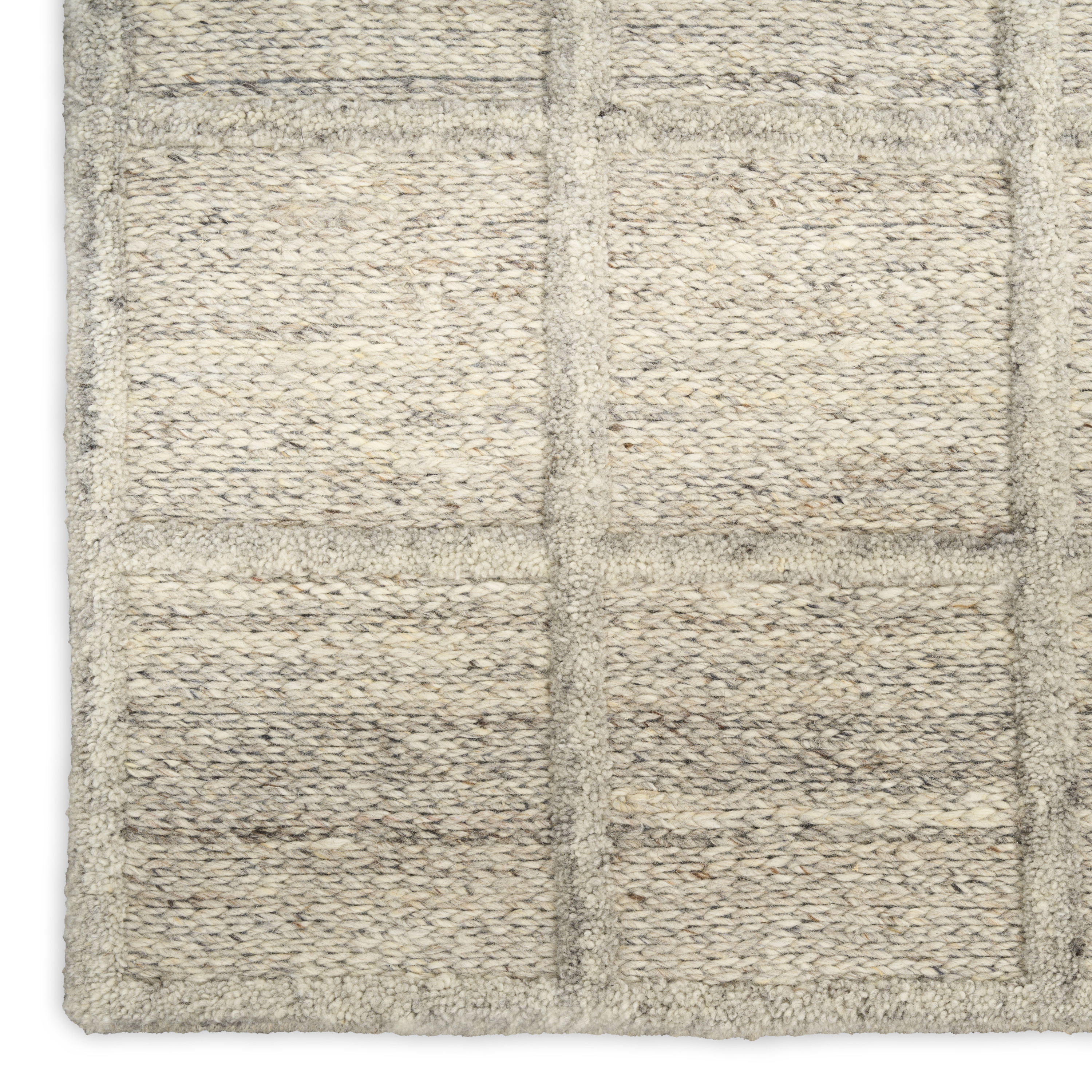 DKNY Pure Framework 2' x 3' Silver Modern Indoor Rug