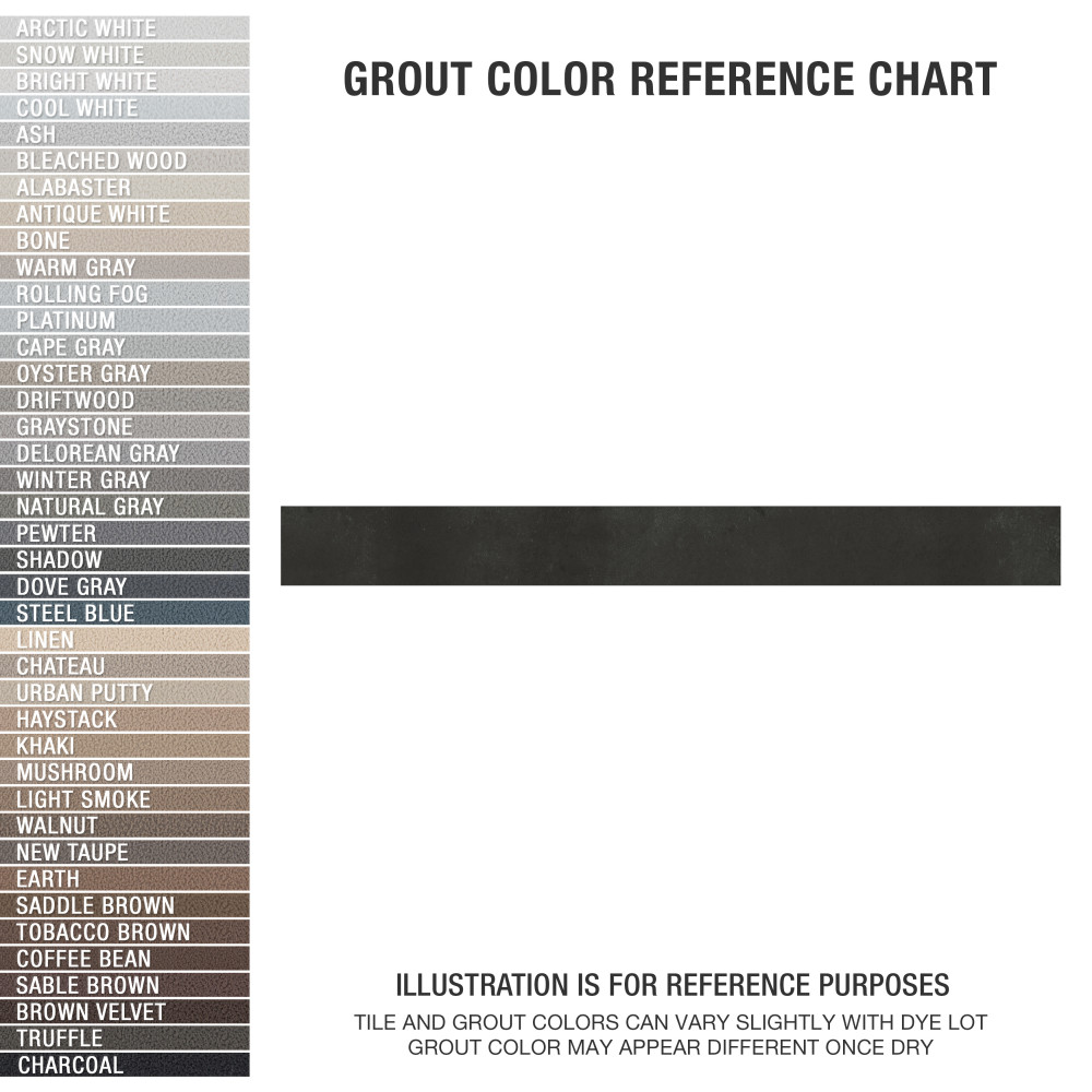 Phoenix Charcoal 1-7/8 in. x 17-3/4 in. Porcelain Floor and Wall Tile