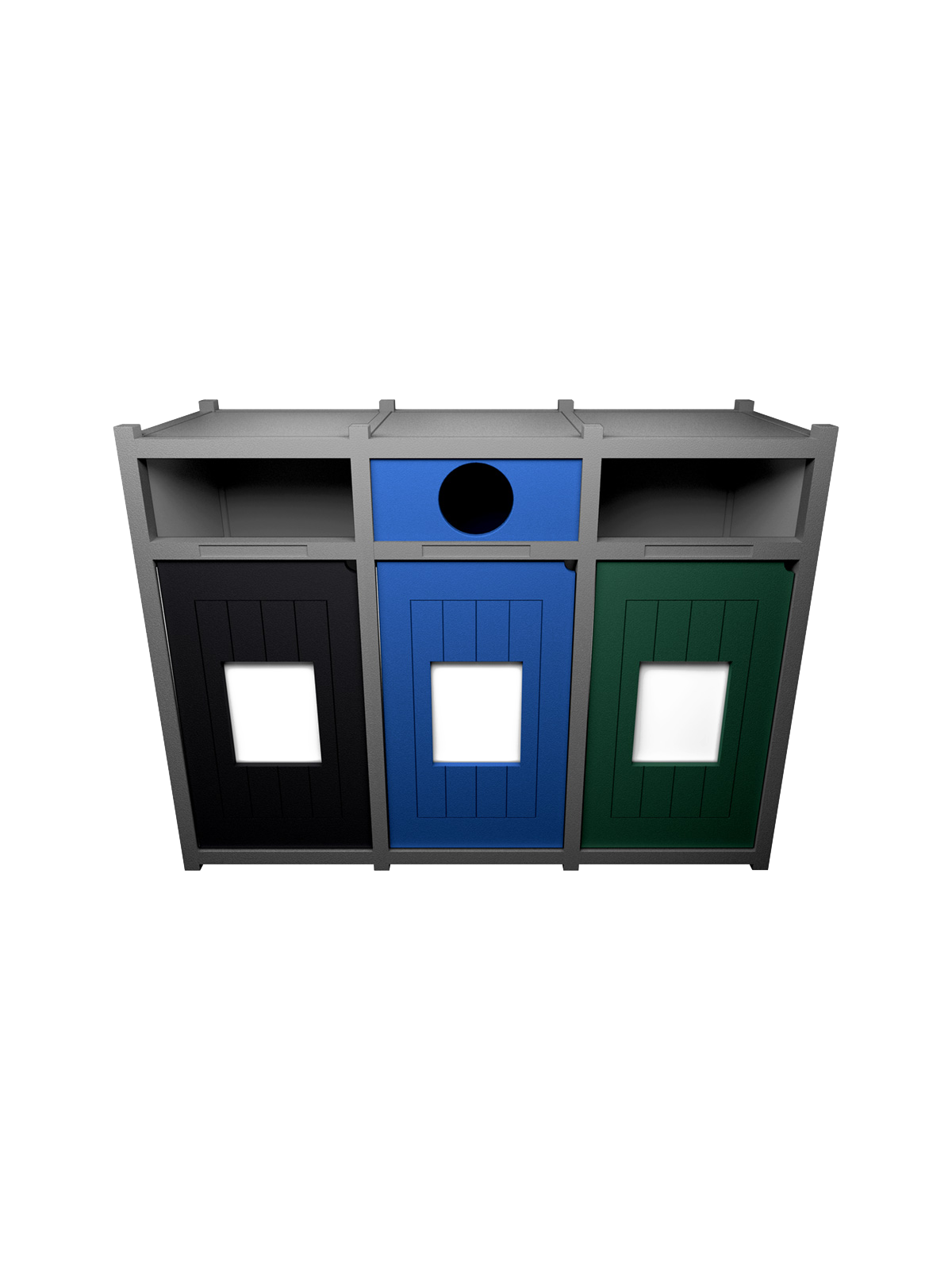 VISION – Triple – Unit – Full-Circle-Full – Grey-Black-Blue-Green