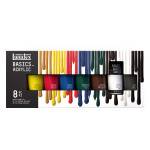 Liquitex BASICS Acrylic Paint 75 mL Tubes Assorted Colors Set of 8